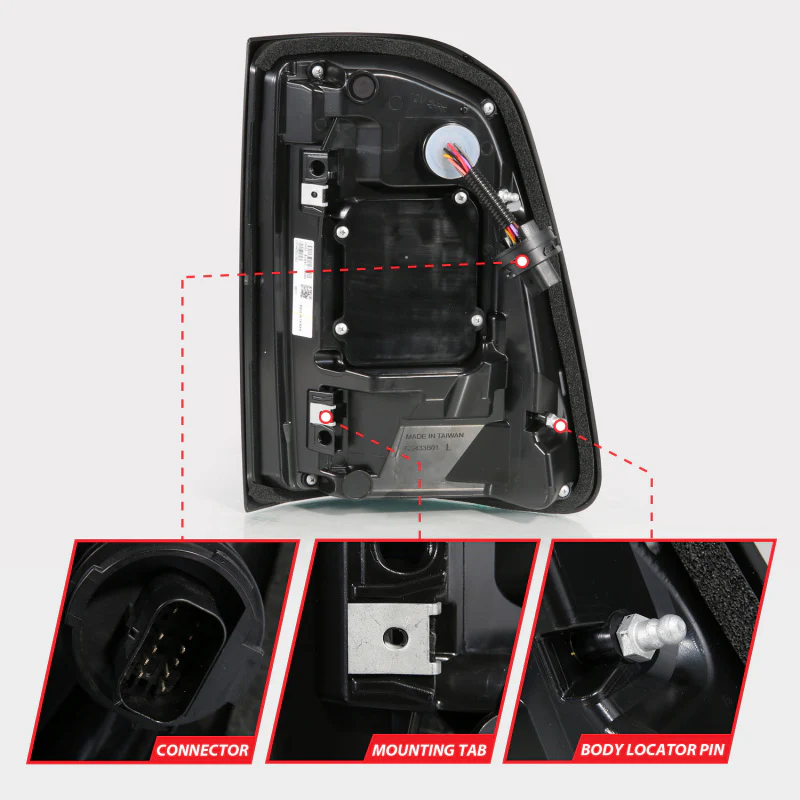 ANZO 19-24 RAM 1500 (Factory LED Models ONLY) Full LED Tail Lights SeqSig Black - Pair - Image 6