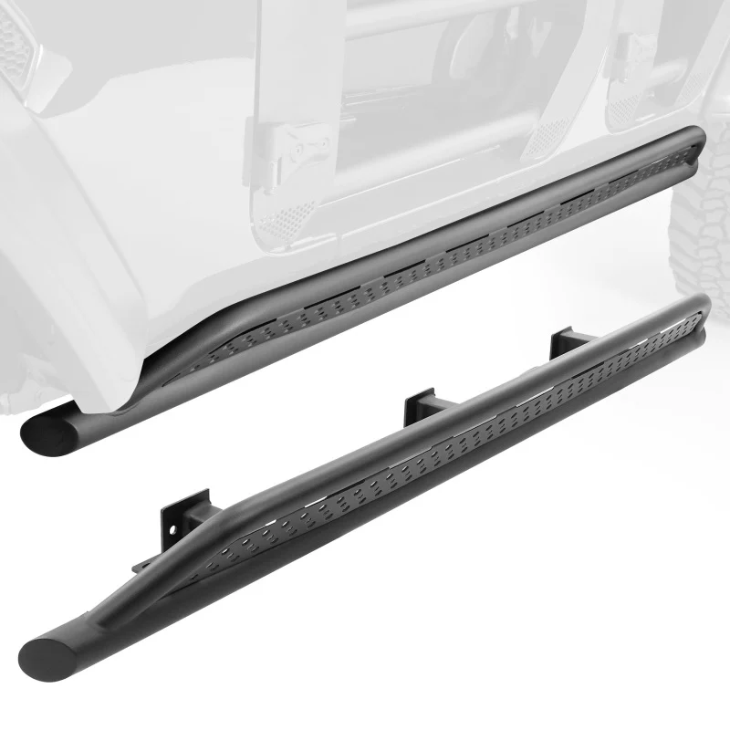 Go Rhino 2024 Toyota Tacoma DC 4dr Xtreme Frame Mount Sliders - Tex. Blk - Image 9