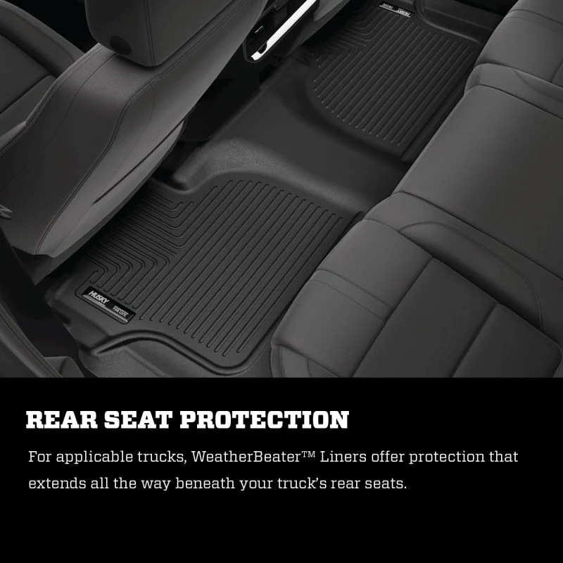Husky Liners  2022 Ford Explorer WeatherBeater 2nd Seat Black Floor Liner - Image 8