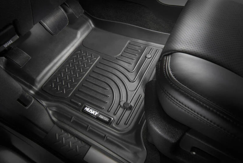 Husky Liners 2025 RAM 1500 Quad Cab Weatherbeater Front & 2nd Seat Floorliner (3pc Set) - Blk - Image 5