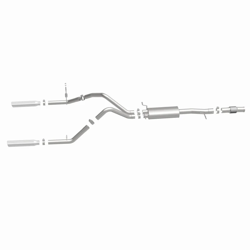 Magnaflow 14 Chev Silverado V8 5.3L SC Cab Dual Split Rear Exit SS Cat Back Perf Exhaust - Image 40