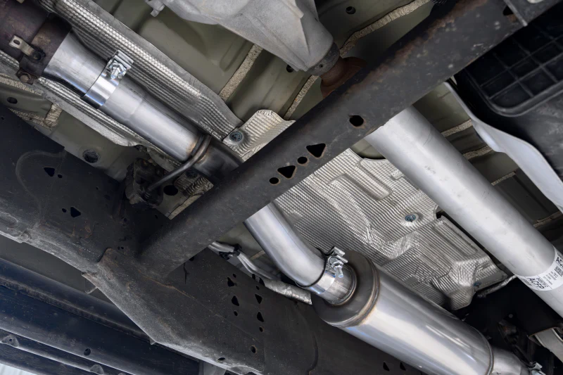 MBRP 2021+ Chevy Tahoe / GMC Yukon T304 SS 3in Cat-Back Dual Split Exhaust w/ Quad Carbon Fiber Tips - Image 3