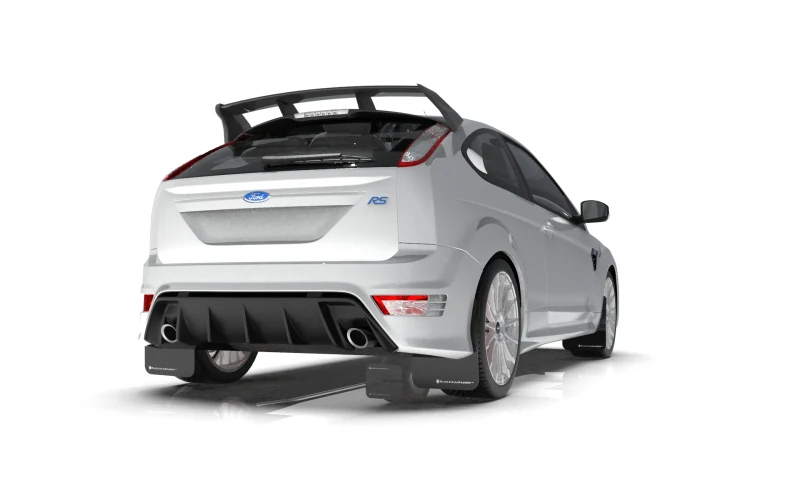Rally Armor 09-11 Ford Focus MK2 RS Black UR Mud Flap Grey Logo - Image 3