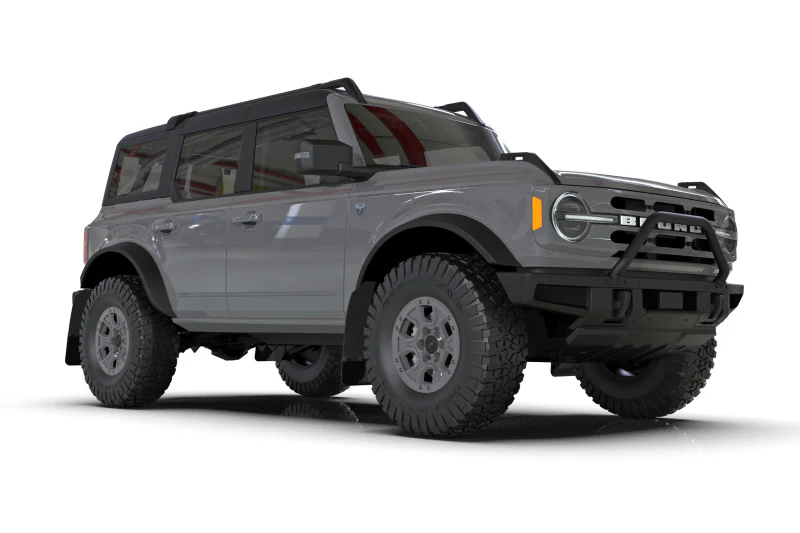 Rally Armor 21-24 Ford Bronco (Plstc Bmpr + RR - NO Rptr/Sprt) Blk Mud Flap w/Met. Blk Logo - Image 5