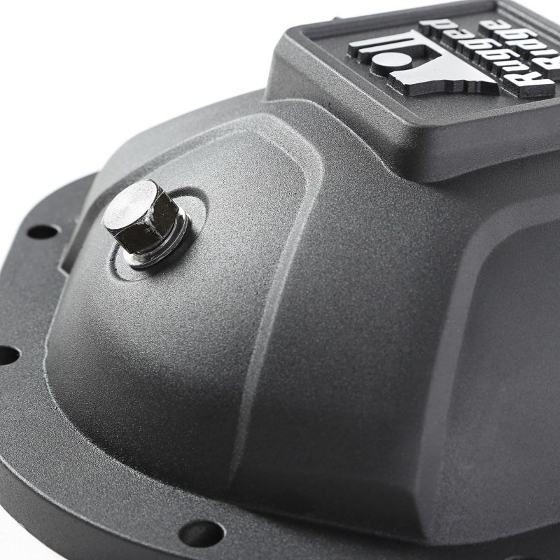 Rugged Ridge Boulder Aluminum Differential Cover Dana 44 Black - Image 3