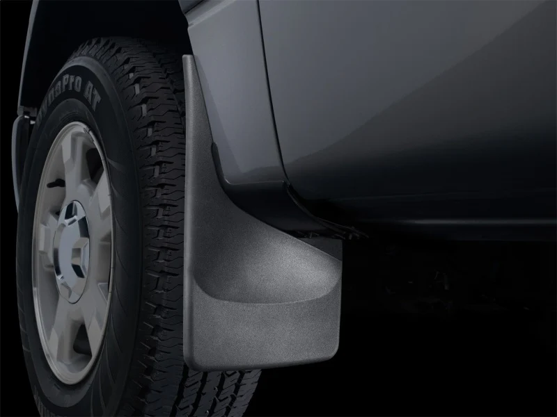 WeatherTech 05-14 Toyota Tacoma (w/Flares Only / No X-Runner) No Drill Mudflaps - Black - Image 3