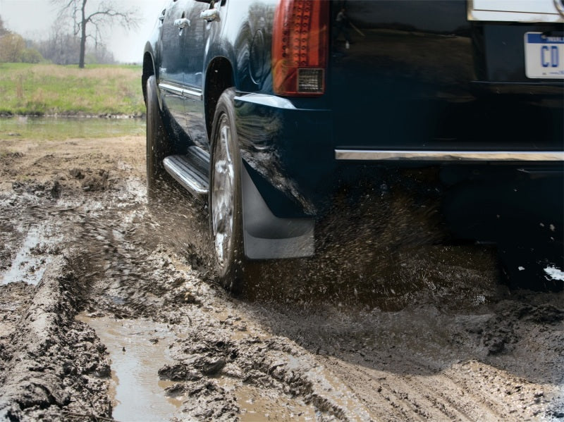 WeatherTech 05-14 Toyota Tacoma (w/Flares Only / No X-Runner) No Drill Mudflaps - Black - Image 5