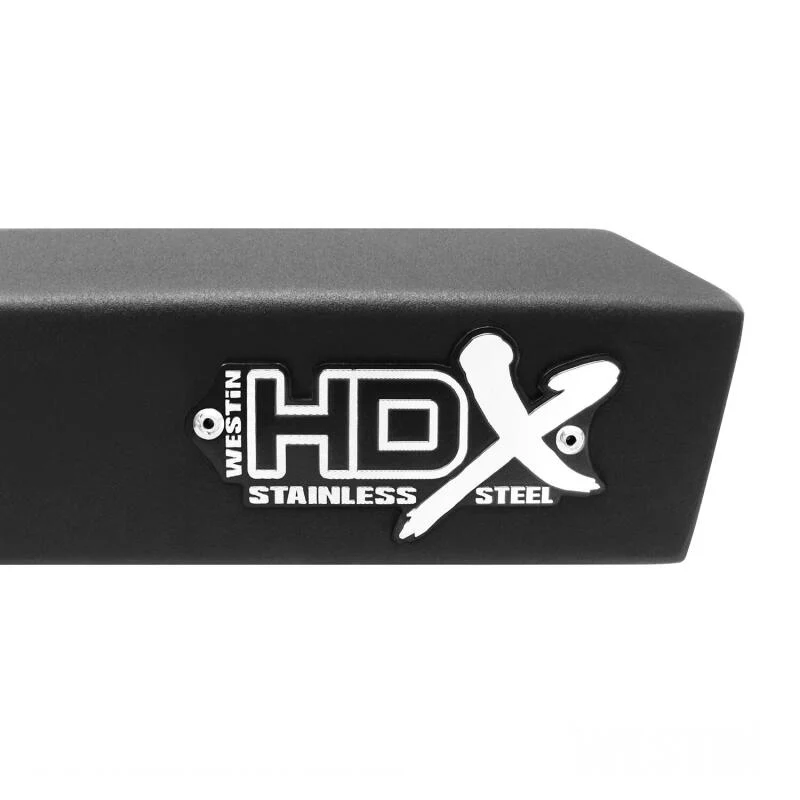 Westin 07-18 Jeep Wrangler JKU 4dr. HDX Stainless Drop Nerf Step Bars - Tex. Blk - Image 6
