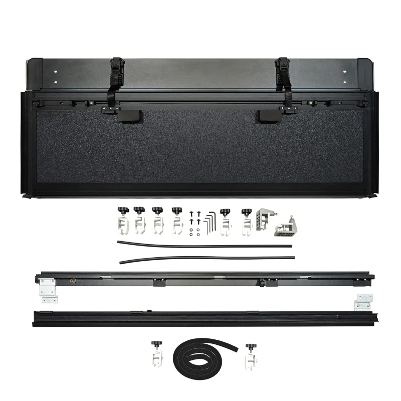 Westin 20-22 Jeep Gladiator JT 4WD 5ft. Bed Hard Tri-Fold Tonneau Cover - Black - Image 8